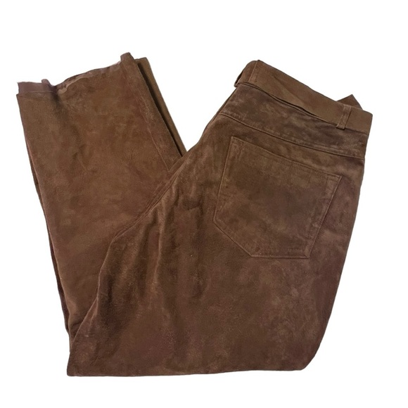 bagatelle Pants - Vintage Bagatelle Brown Leather Pants
